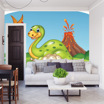 Fototapeta Dinozaury Na Polanie