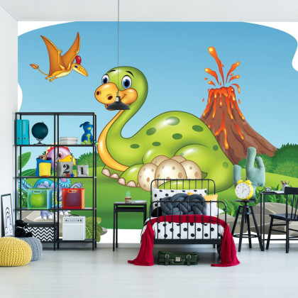 Fototapeta Dinozaury Na Polanie