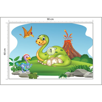 Fototapeta Dinozaury Na Polanie
