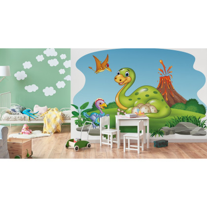 Fototapeta Dinozaury Na Polanie