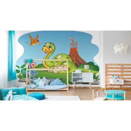 Fototapeta Dinozaury Na Polanie