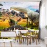 Fototapeta Realistyczne Dinozaury Nad Rzeką
