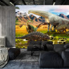 Fototapeta Realistyczne Dinozaury Nad Rzeką