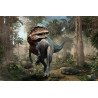 Fototapeta Realistyczny Dinozaur I Palmy