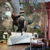 Fototapeta Realistyczny Dinozaur I Palmy
