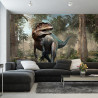 Fototapeta Realistyczny Dinozaur I Palmy