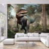 Fototapeta Realistyczny Dinozaur I Palmy