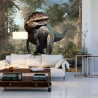 Fototapeta Realistyczny Dinozaur I Palmy