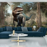 Fototapeta Realistyczny Dinozaur I Palmy