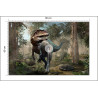 Fototapeta Realistyczny Dinozaur I Palmy