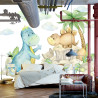 Fototapeta Małe Dinozaury Na Kamieniach