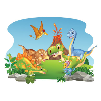 Fototapeta Wesołe Dinozaury
