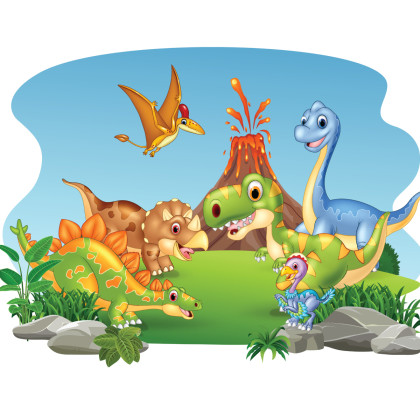 Fototapeta Wesołe Dinozaury