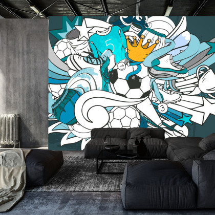 Fototapeta Piłka Nożna Graffiti