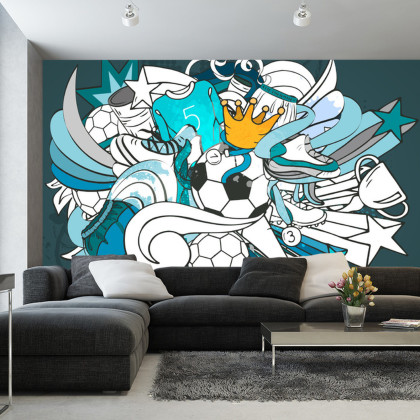 Fototapeta Piłka Nożna Graffiti