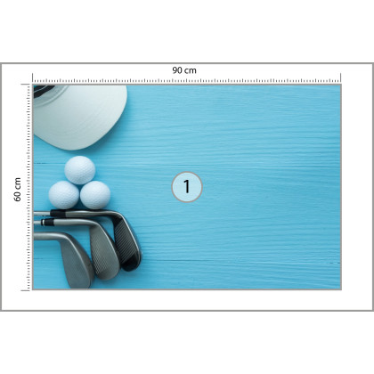 Fototapeta Zestaw Golfowy Na Deskach