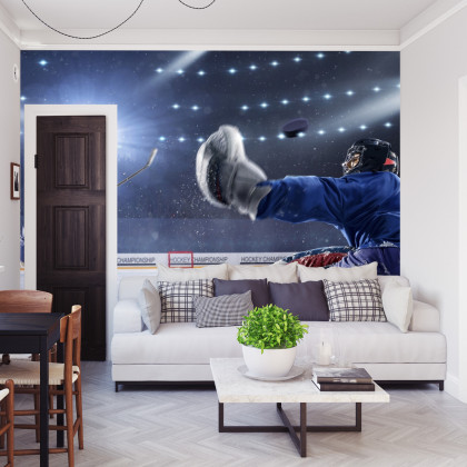 Fototapeta Strzał Hokeisty