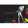 Fototapeta Malowany Golfista