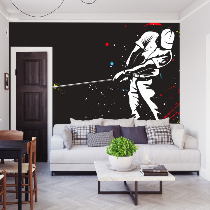 Fototapeta Malowany Golfista