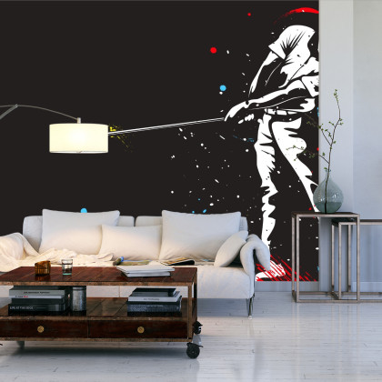 Fototapeta Malowany Golfista