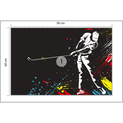 Fototapeta Malowany Golfista