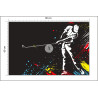 Fototapeta Malowany Golfista