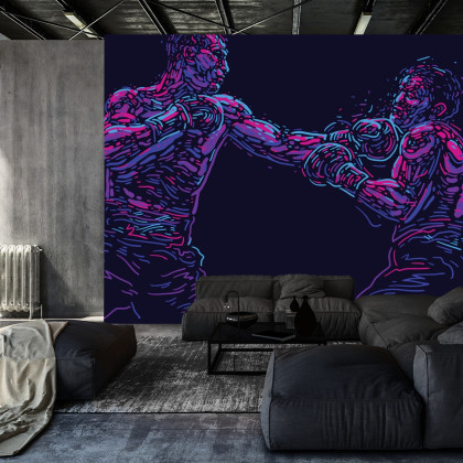 Fototapeta Abstrakcyjny Bokser