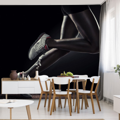 Fototapeta Nogi Sportowca Podczas Biegu
