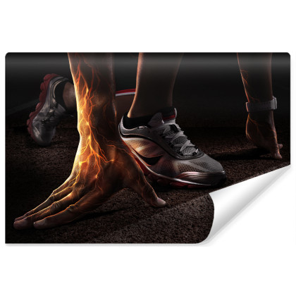 Fototapeta Początek Biegu Abstrakcja 3D