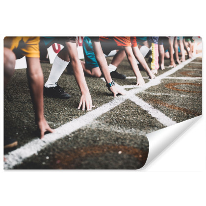 Fototapeta Zawody Sportowe W Bieganiu 3D