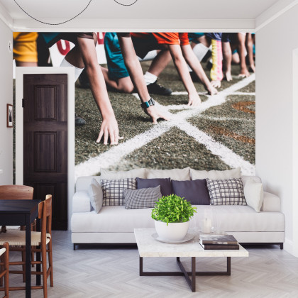 Fototapeta Zawody Sportowe W Bieganiu 3D