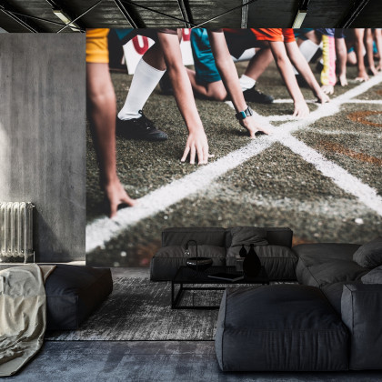 Fototapeta Zawody Sportowe W Bieganiu 3D