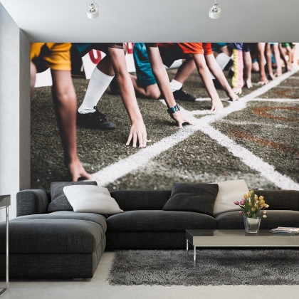 Fototapeta Zawody Sportowe W Bieganiu 3D