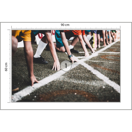 Fototapeta Zawody Sportowe W Bieganiu 3D