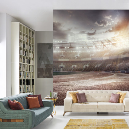 Fototapeta Stadion Piłkarski Przepełniony Kibicami