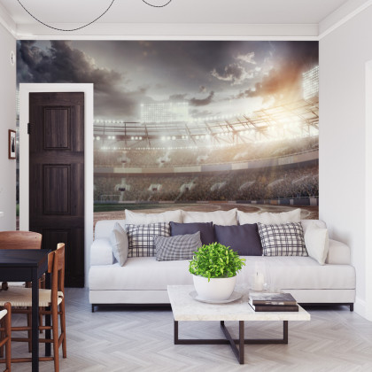 Fototapeta Stadion Piłkarski Przepełniony Kibicami