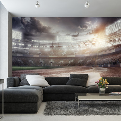Fototapeta Stadion Piłkarski Przepełniony Kibicami