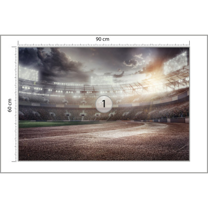 Fototapeta Stadion Piłkarski Przepełniony Kibicami