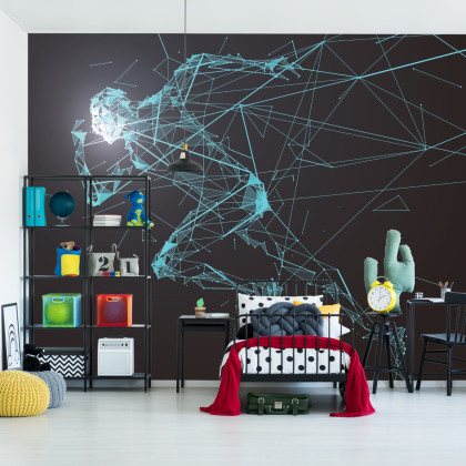 Fototapeta Geometryczny Wzór Biegacza W 3D