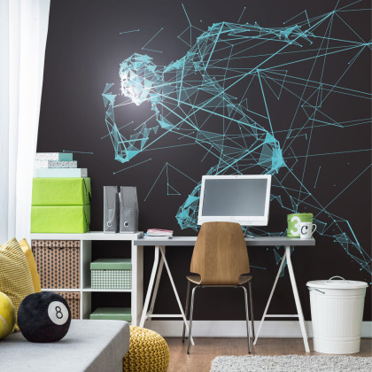 Fototapeta Geometryczny Wzór Biegacza W 3D