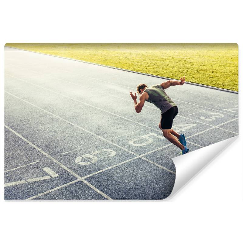Fototapeta Sprinter Na Torze Biegowym Podczas