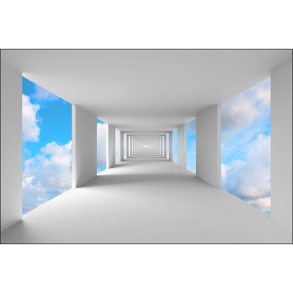 Fototapeta 3D Tunel - Niebo
