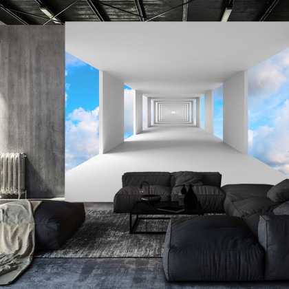 Fototapeta 3D Tunel - Niebo