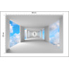 Fototapeta 3D Tunel - Niebo