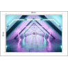 Fototapeta 3D Tunel - Neony