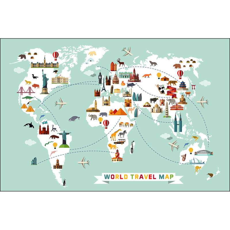 Fototapeta Mapa Dla Dzieci