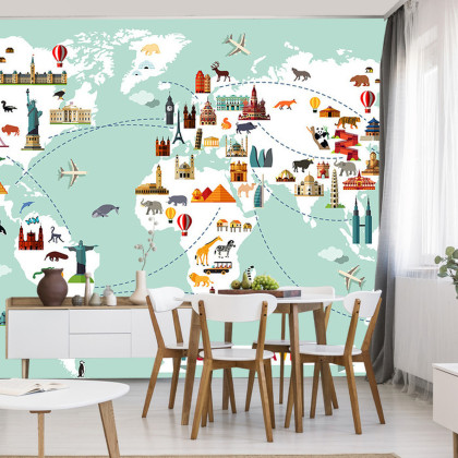 Fototapeta Mapa Dla Dzieci