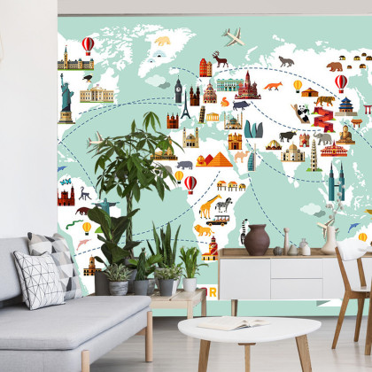 Fototapeta Mapa Dla Dzieci