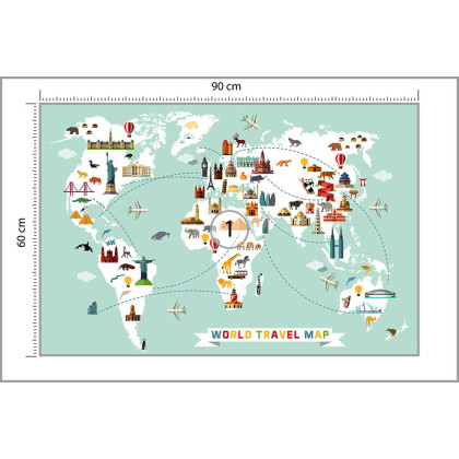 Fototapeta Mapa Dla Dzieci