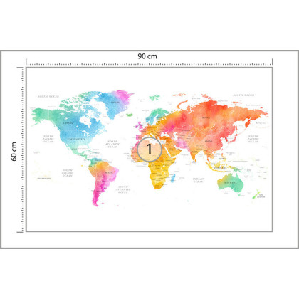Fototapeta Mapa Świata